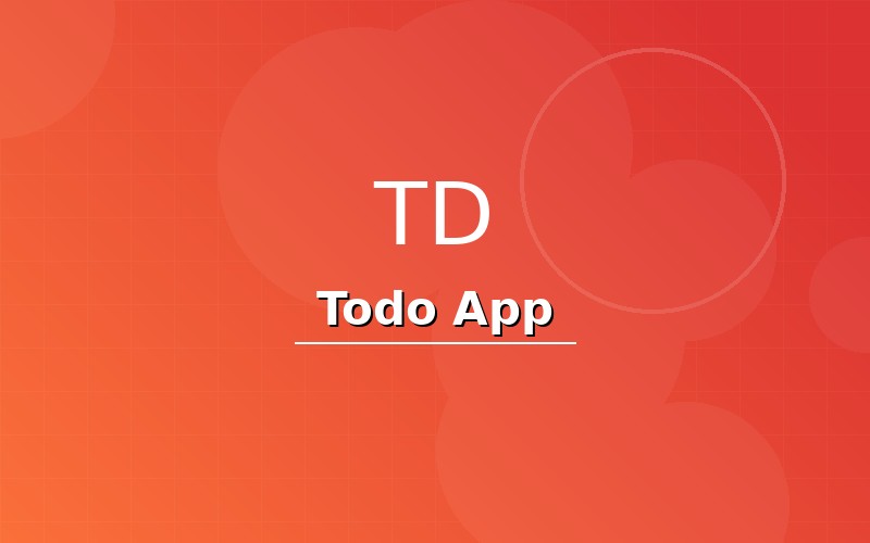 Todo Application screenshot