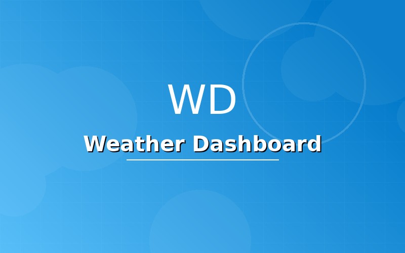 Weather Dashboard screenshot